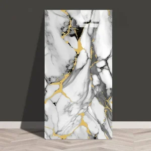 100 Stuks – Zelfklevende Muurstickers 30 x 60 cm – Waterdichte PVC Wandpanelen – Marmerlook 3D Effect – Makkelijk Schoon te Maken Tegelstickers – Wanddecoratie voor Keuken Badkamer Woonkamer Slaapkamer – Zelfklevende Tegelfolie Set