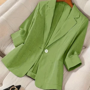 Visconte | Dames Blazer | Lichtgewicht stof, single-breasted, 3/4 mouw, elegante casual jas voor dagelijks gebruik