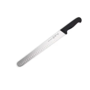 MESSERMEISTER PRO serie 30cm RVS kullenschliff brisket ronde punt zwart PP kunststof heft