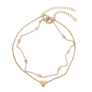 Hart Design Enkelbandje - Elegant & Romantisch - Verfijnde Accessoire