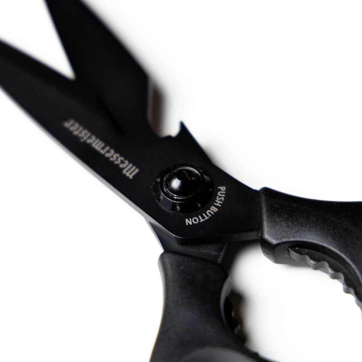 MESSERMEISTER uitneembare wildschaar 23cm zwarte titanium uitvoering met drukknop - Afbeelding 6